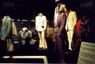 Some of the Jumpsuits on display in the Racquetball Court